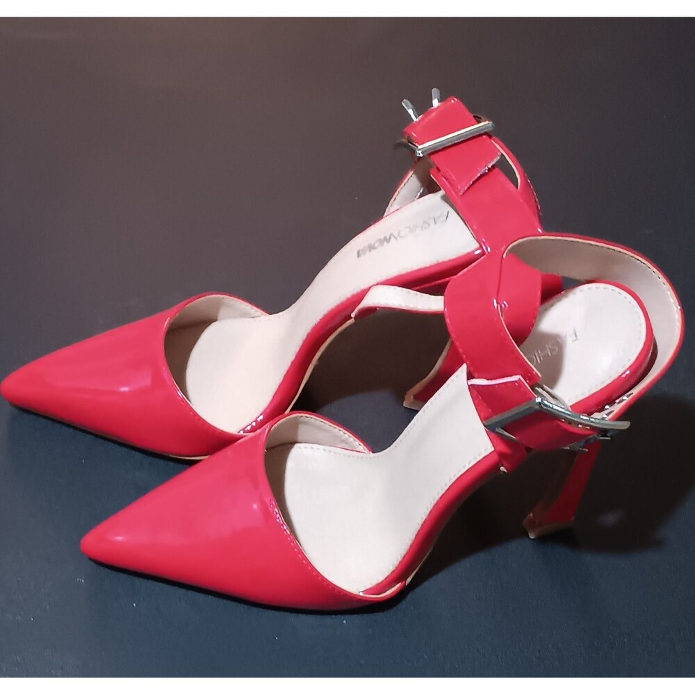 Red fashion nova heels